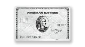 American Express Platinum Kreditkarte aus Metall 