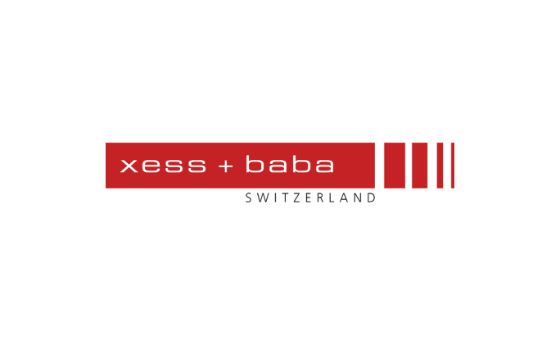 Das Logo von xess + baba auf weissem Hintergrund.